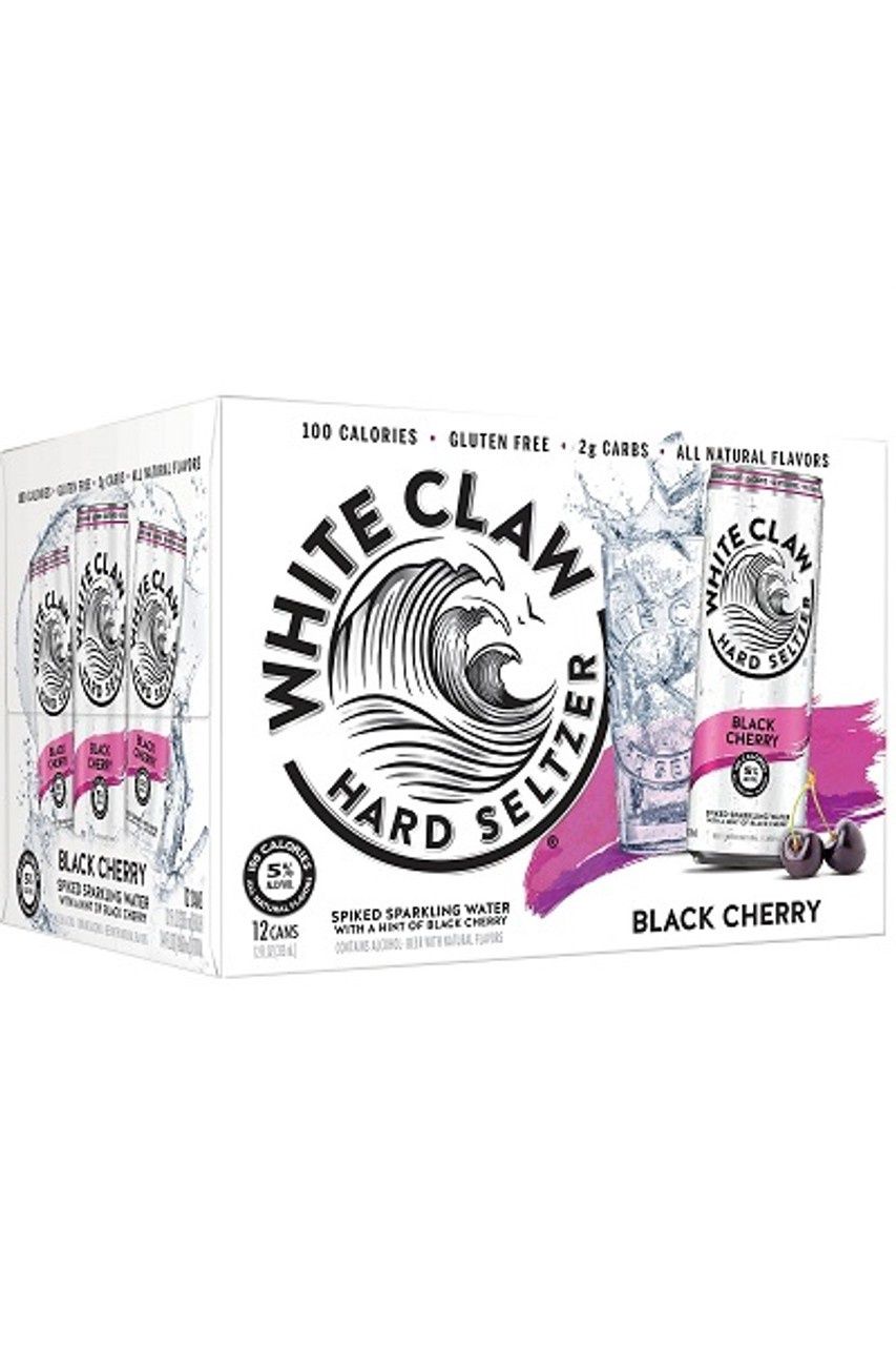 WHITE CLAW SELTZER BLACK CHERRY 12PK