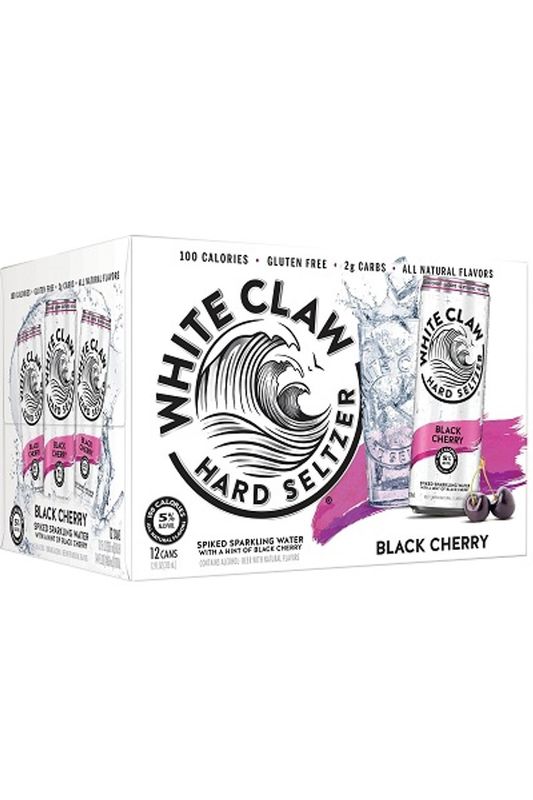 WHITE CLAW SELTZER BLACK CHERRY 12PK