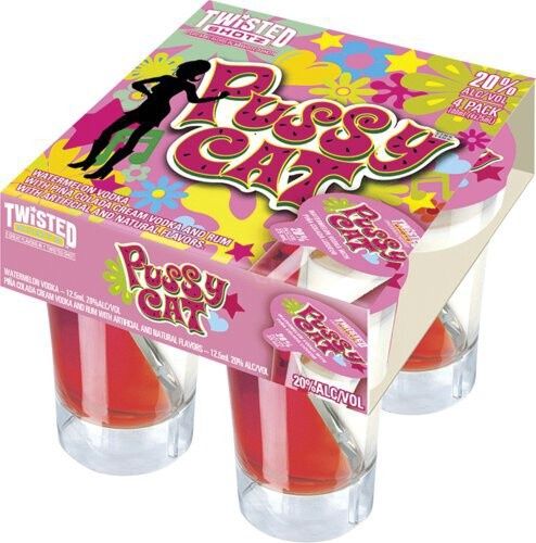 TWISTED SHOTZ PUSSY CAT 4PK