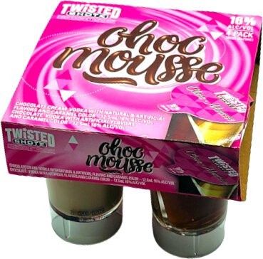 TWISTED SHOTZ CHOC MOUSSE 4PK