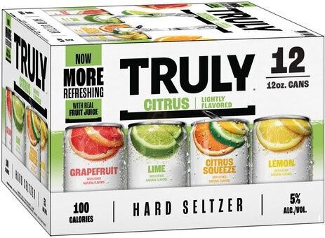 TRULY SPIKED VARIETY CITRUS 12PK