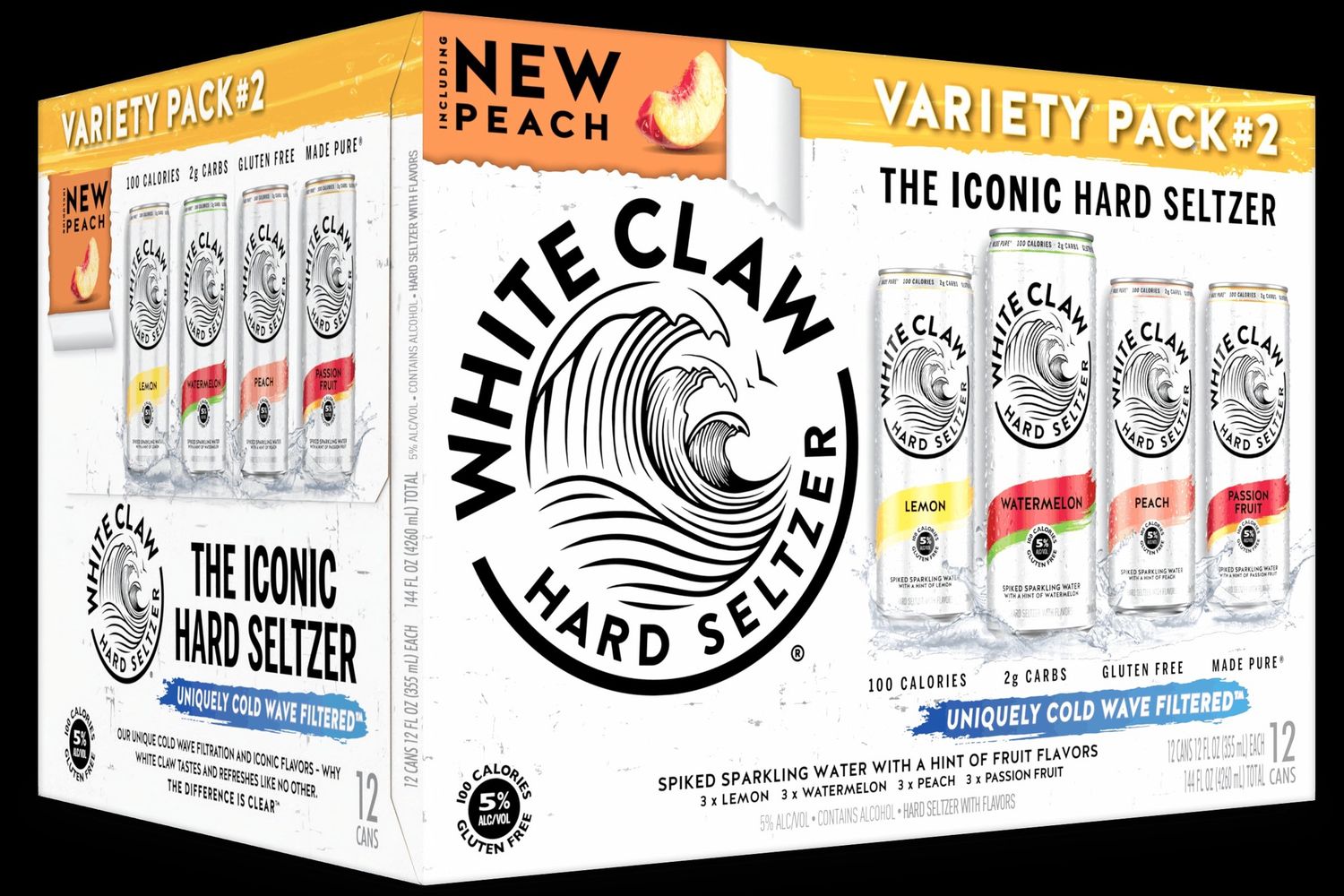 WHITE CLAW SELTZER VARIETY #2 12pk