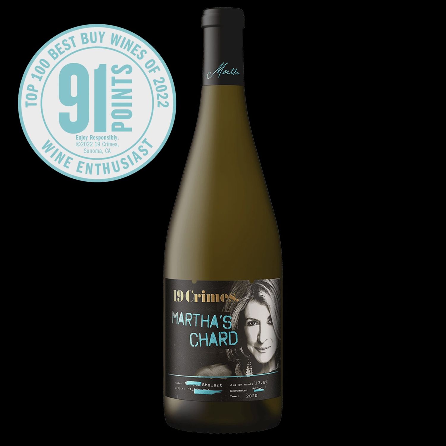 19 CRIMES MARTHAS CHARDNANNY 750ML