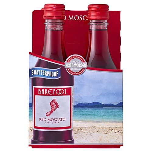 BAREFOOT RED MOSCATO 4PK