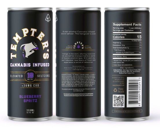 TEMPTERS 10MG THC BLUEBERRY 4PK