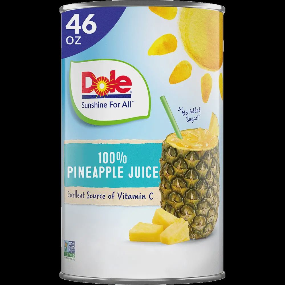 DOLE PINAPPLE JUICE 46OZ 1C