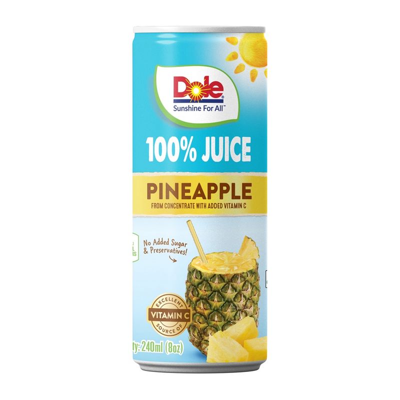 DOLE 100% PINEAPPLE JUICE 250ML