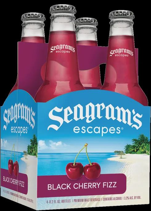 SEAGRAM&#39;S ESCAPES BLACKCHERRY FIZZ 4PK