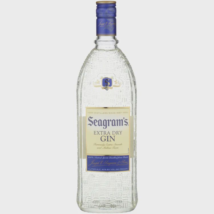 SEAGRAMS EXTRA DRY GIN 80PF 1L
