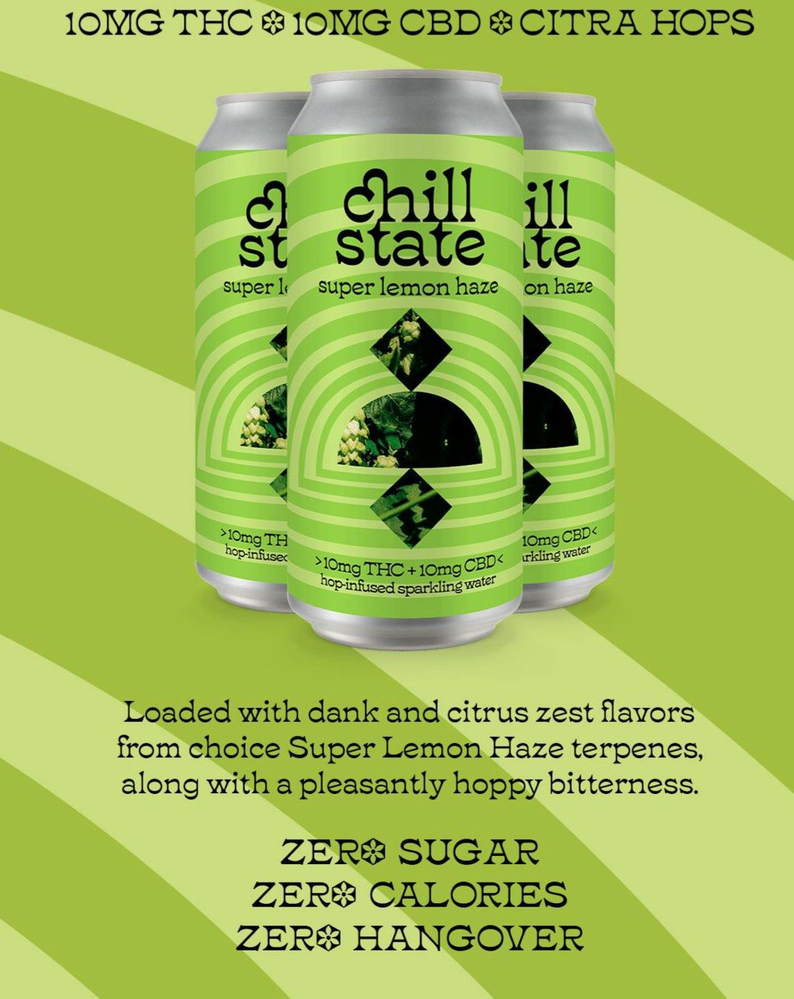CHILL STATE 10MG THC SUPER L.HAZE 4PK