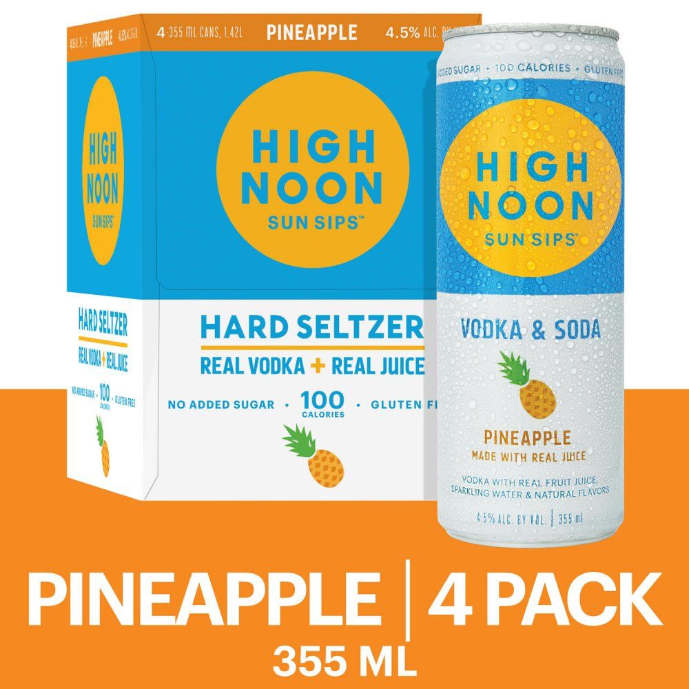 HIGH NOON PINEAPPLE 4PK