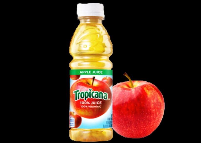 TROPICANA 100%  APPLE JUICE (15.2 oz