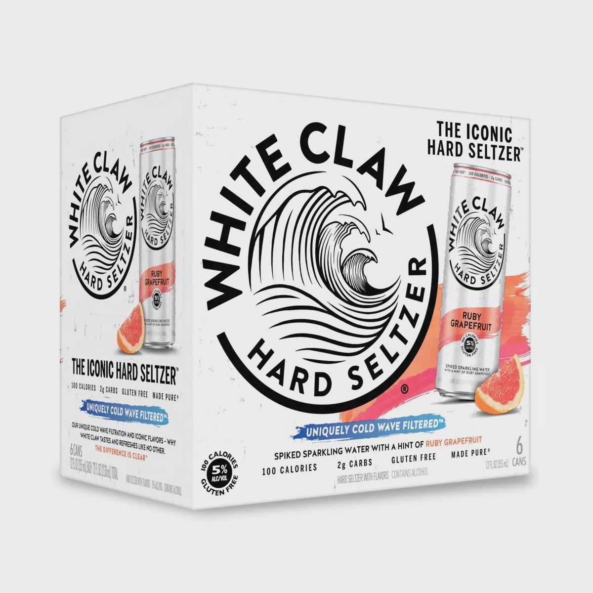 WHITE CLAW RUBY GRAPEFRUIT 6C