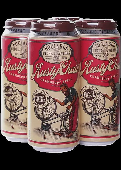 SCBL RUSTY CHAIN CRANBERRY 4PK