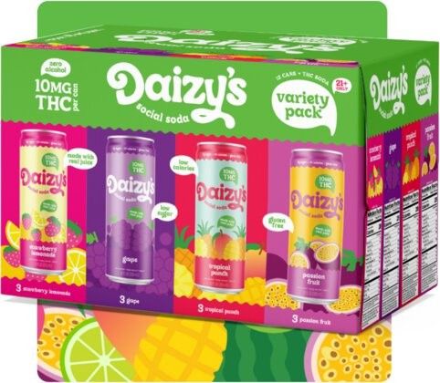DAIZY&#39;S VARIETY 10MG THC 12PK