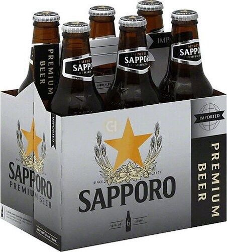 SAPPORO PM BEER 6PK