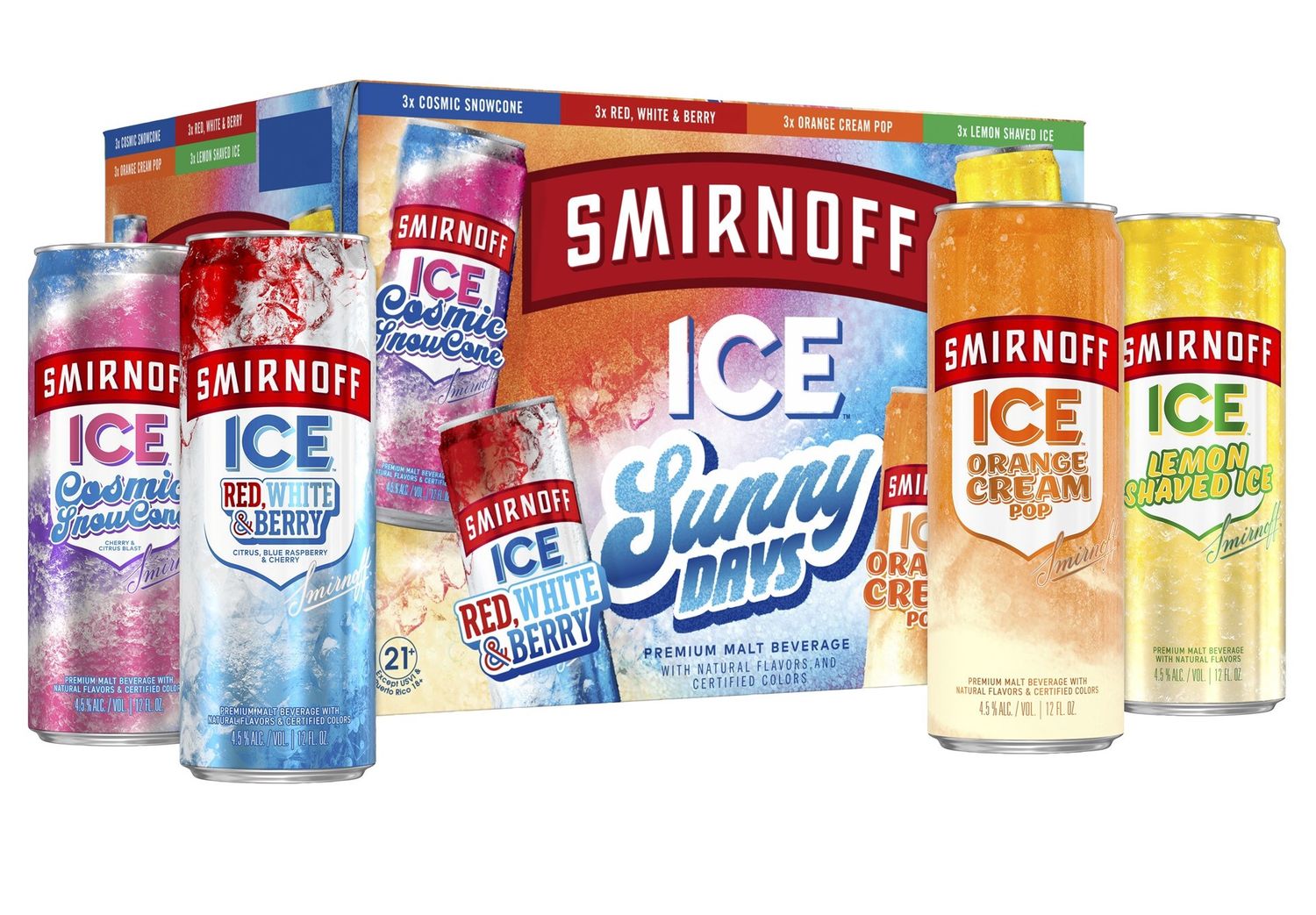 SMIRNOFF ICE SUNNY DAY 12PK