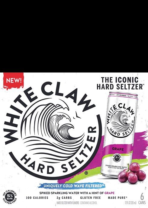 WHITE CLAW GRAPE 6PK