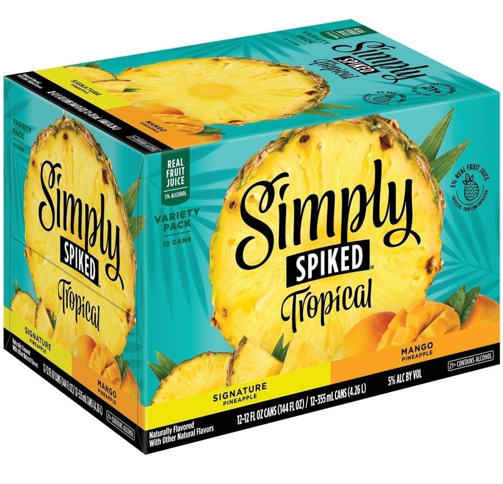 SIMPLY SPK TROP VARIETY 12PK