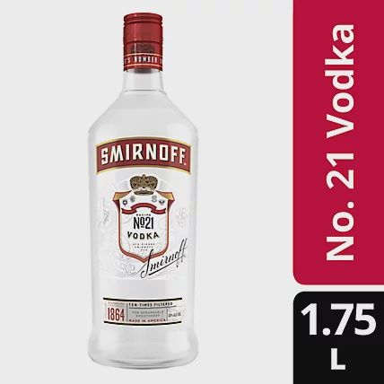 SMIRNOFF VODKA, Colour: Smirnoff original, Size: 1.75L