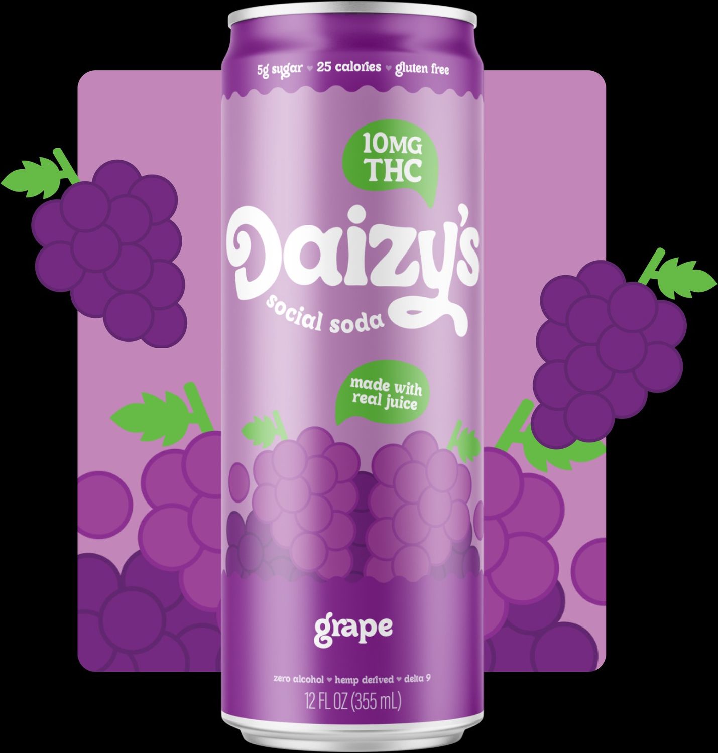 DAIZY&#39;S GRAPE 10MG THC 4PK