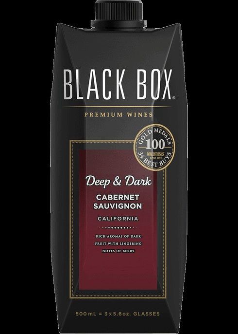 BLACK BOX DEEP &amp; DARK CABERNET 500ML