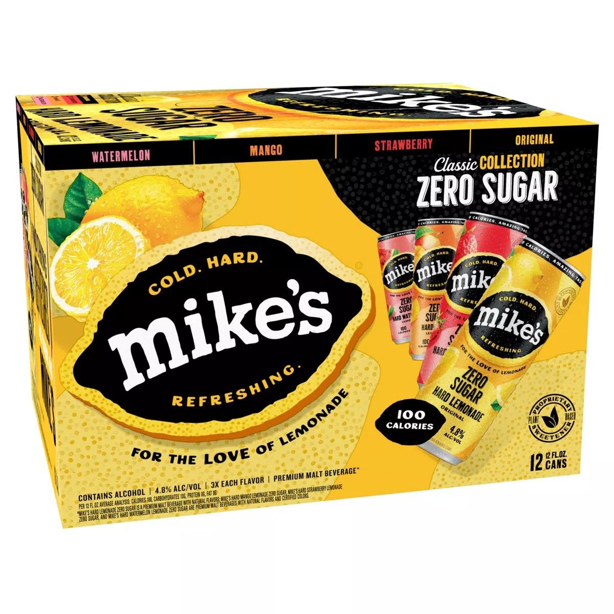 MIKE&#39;S HARD ZERO SUGAR VARIETY 12PK