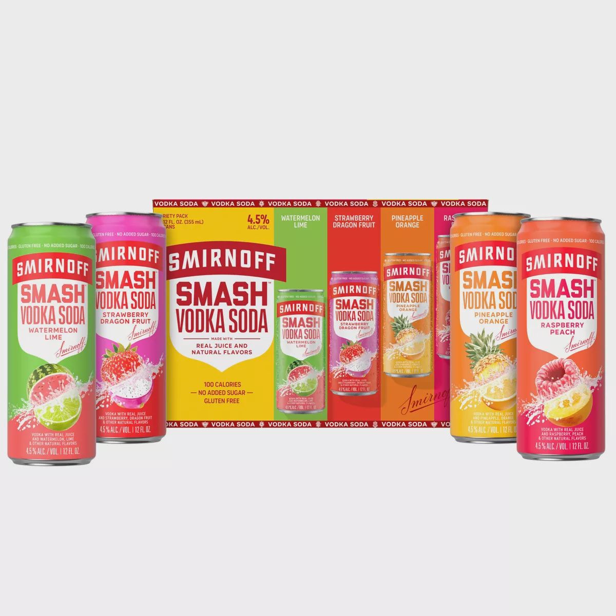 SMIRNOFF SMASH VK SODA VRTY 8PK