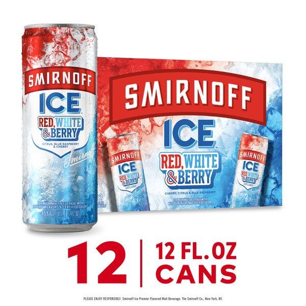 SMIRNOFF ICE RED WHITE &amp; BERRY 12C