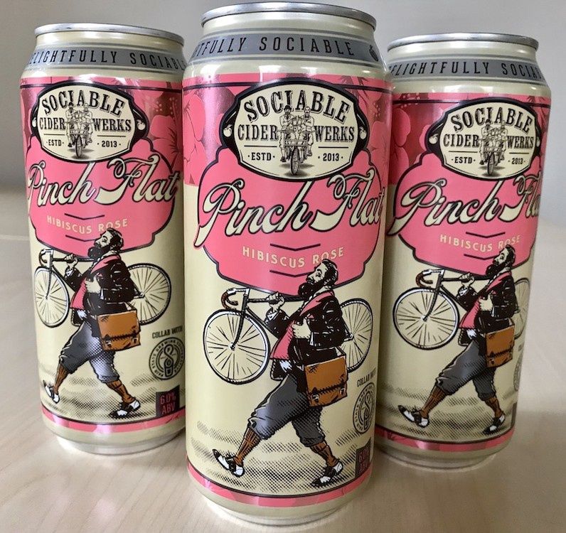 SOCIABLE CIDER PINCH FLAT PICKLY PEAR 4PK