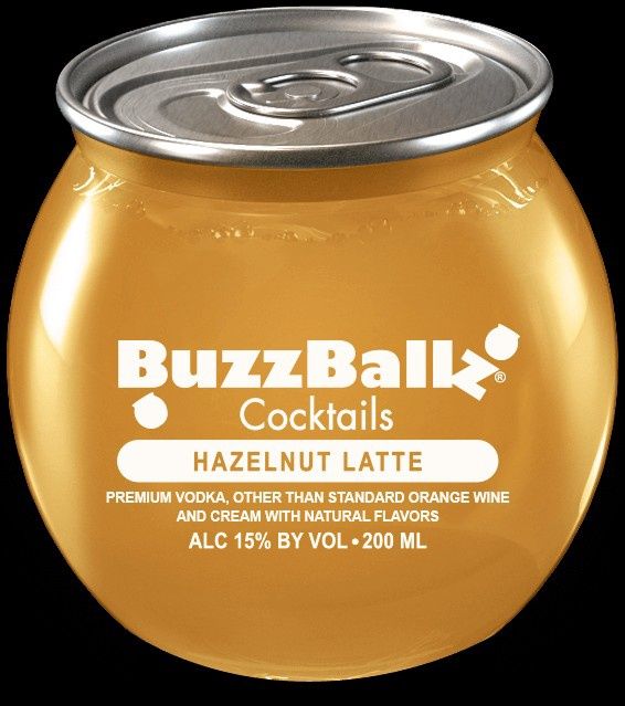 BUZZBALLZ HAZELNUT LATTE 187ML