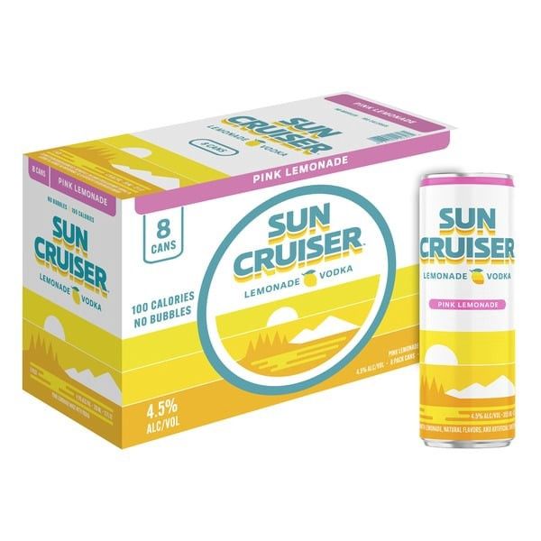 SUN CRUISER VODKA PINK LEMON 8PK