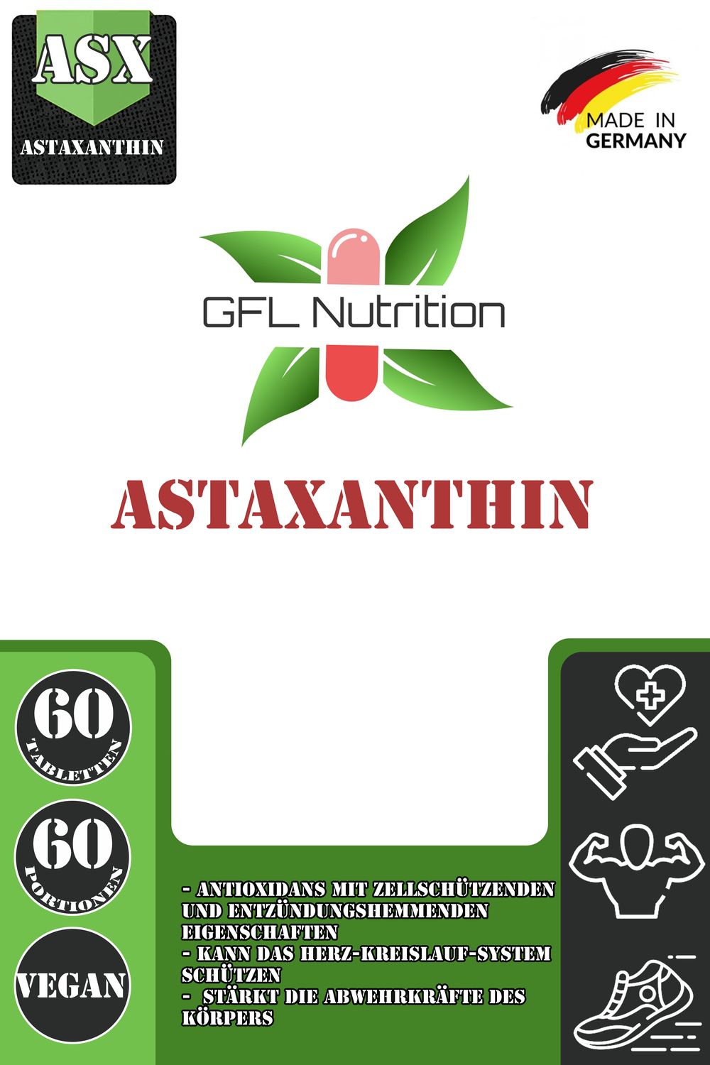 Astaxanthin 60 Kapseln