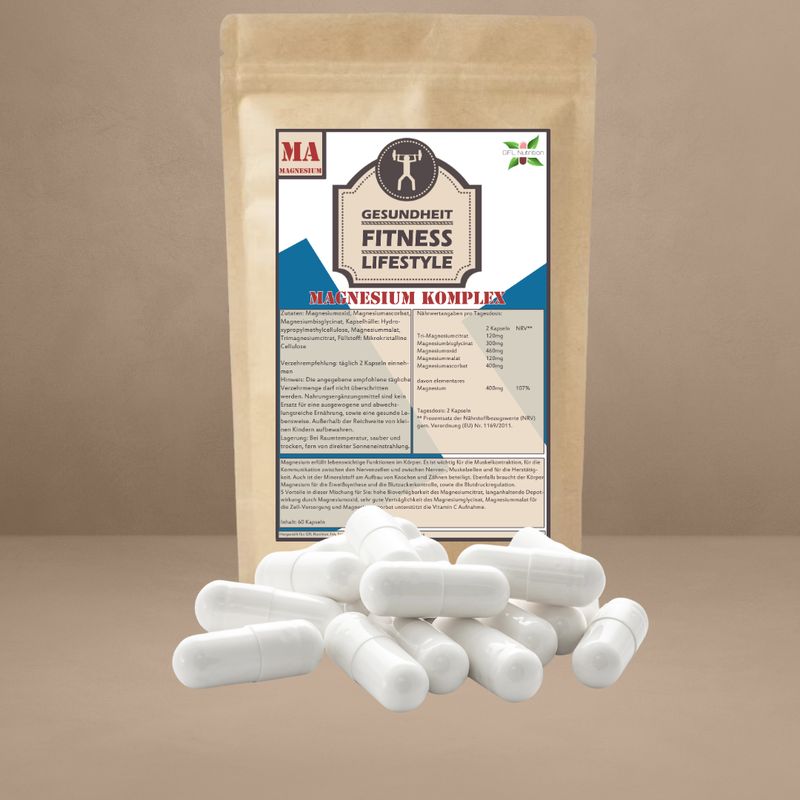 Magnesium Bisglycinat Komplex 60 Kapseln