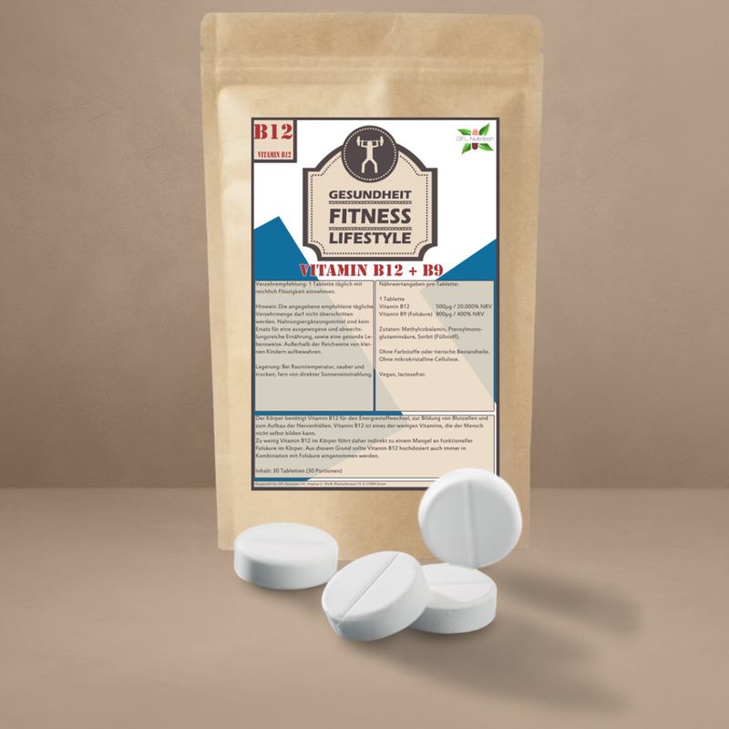 Vitamin B12 + B9 30 Tabletten