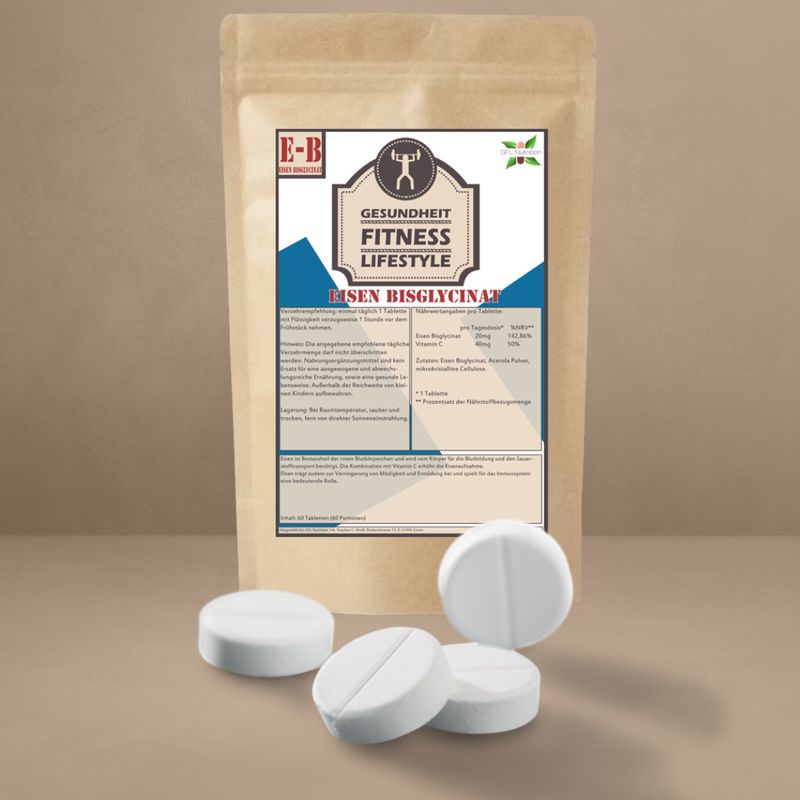 Zink Bisglycinat 60 Tabletten in 25mg Tabletten