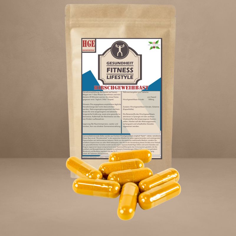 Hirschgeweihbast-Extrakt 60 Kapseln