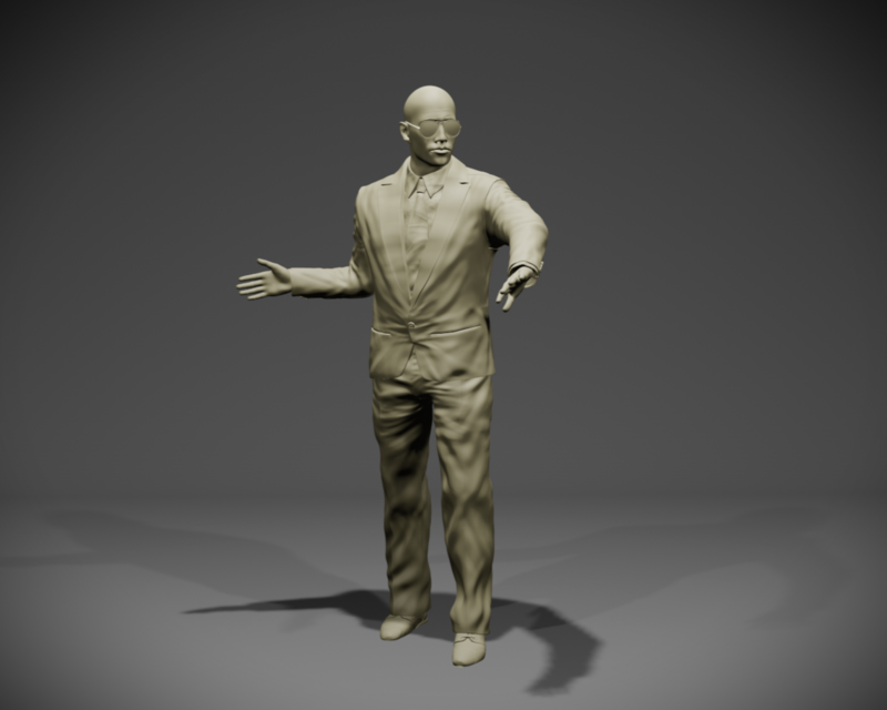 Bodyguard Mk.1 - 3D printed figurine