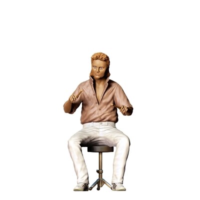 Roger Taylor (Queen) - 3D printed figurine