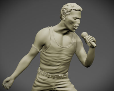 Freddie Mercury (Queen) - 3D printed figurine