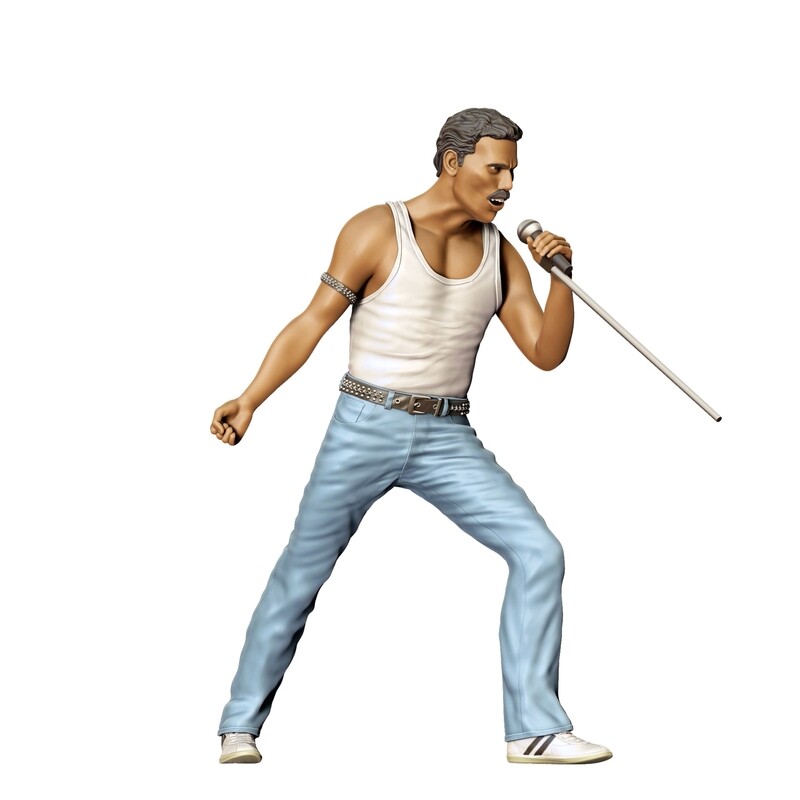Freddie Mercury (Queen) - 3D printed figurine