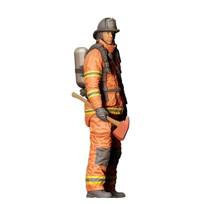 Fireman with axe - 3D printed figurine