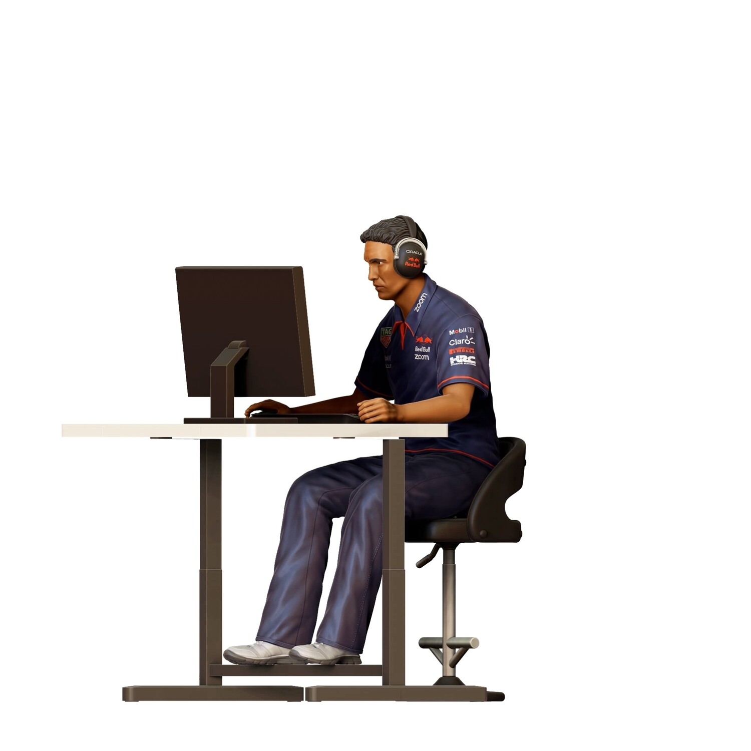 Racing Team Engineer Mk.1 - 3D printed figurine