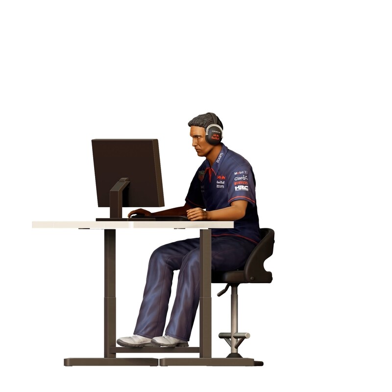 Racing Team Engineer Mk.1 - 3D printed figurine