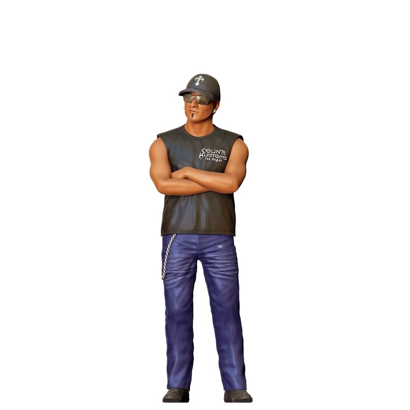 Roli Szabo (Counting Cars) - 3D printed figurine