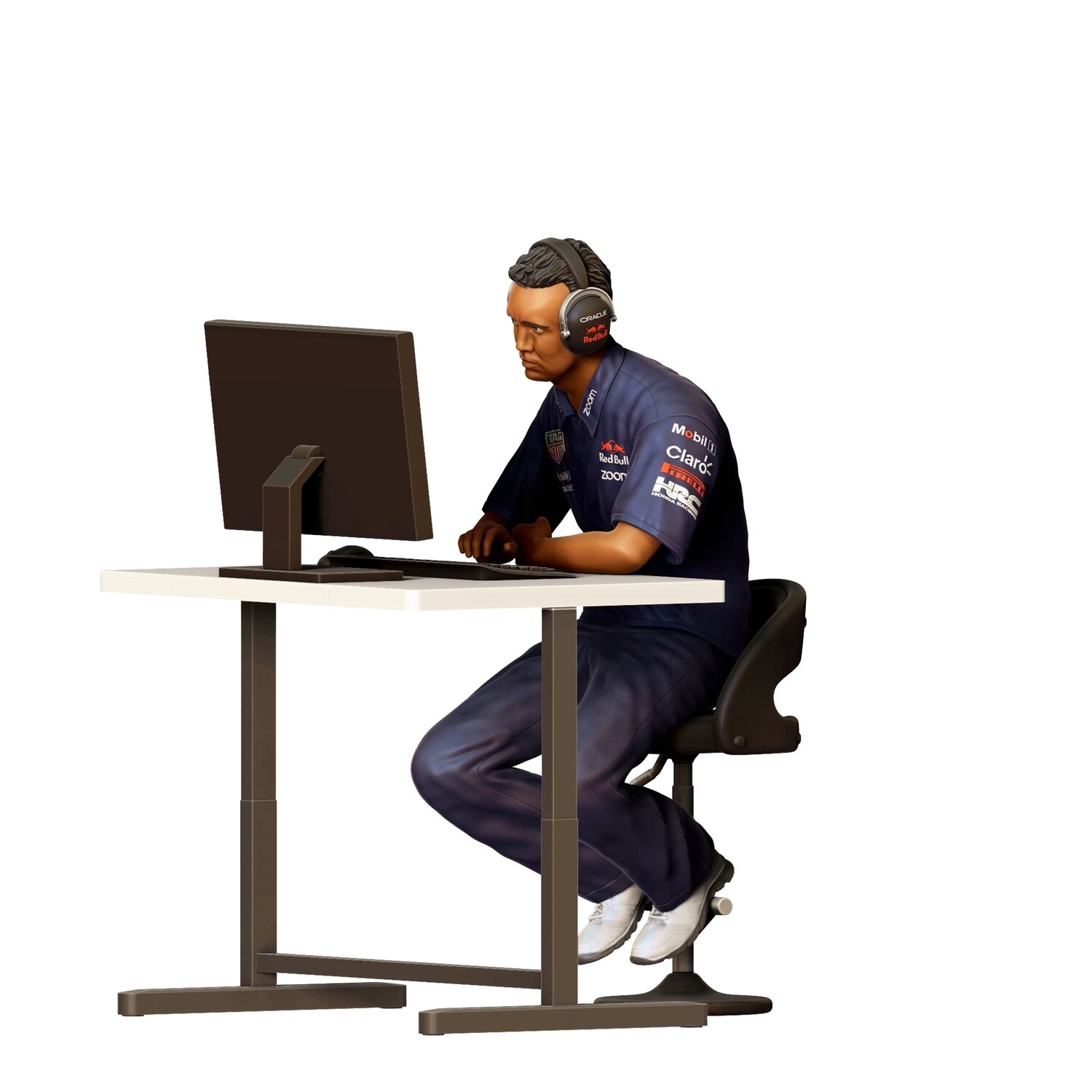 Racing Team Engineer Mk.2 - 3D printed figurine