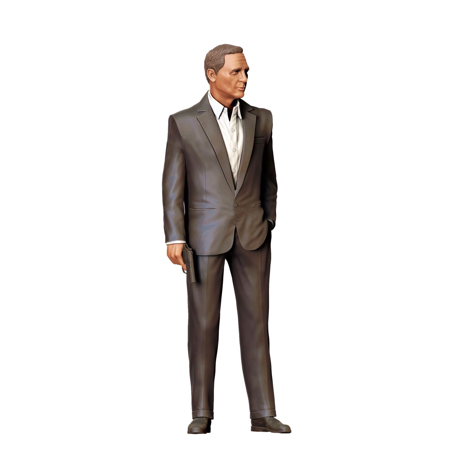 Daniel Craig as James Bond - 3D printed figurine