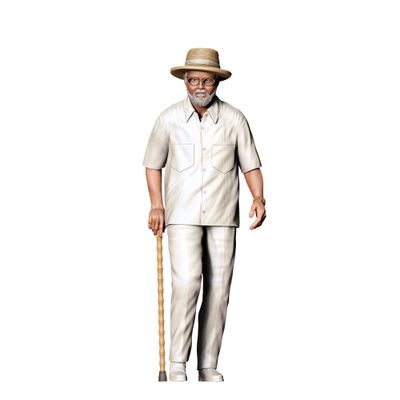 John Hammond from Jurassic Park - 3D printed figurine
