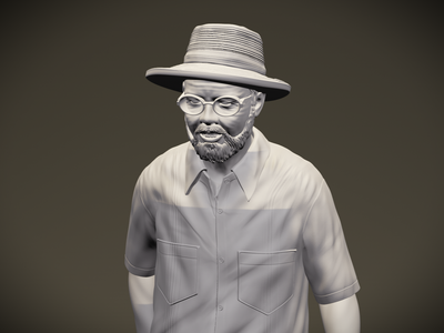 John Hammond from Jurassic Park - 3D printed figurine