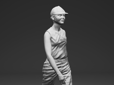 Lex Murphy from Jurassic Park - 3D printed figurine